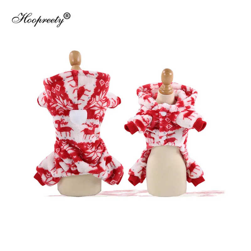 Северный олень пальто для домашних животных Рождественская Одежда собак яркий