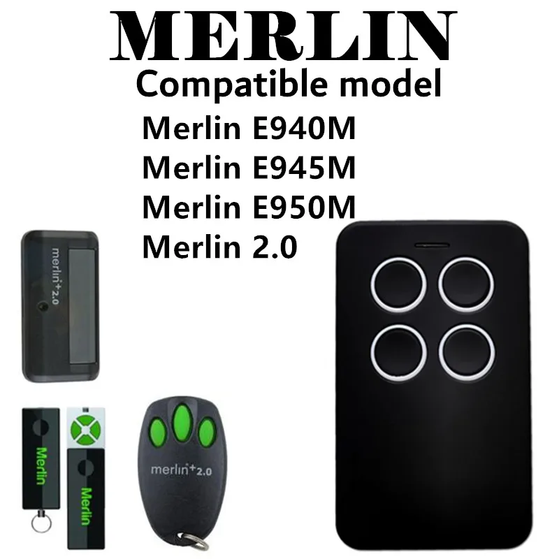 

NEW FOR Merlin+ 2.0 type Merlin E945 E950 Compatible Garage/Gate Door Opener Hand Remote Control Security +2.0
