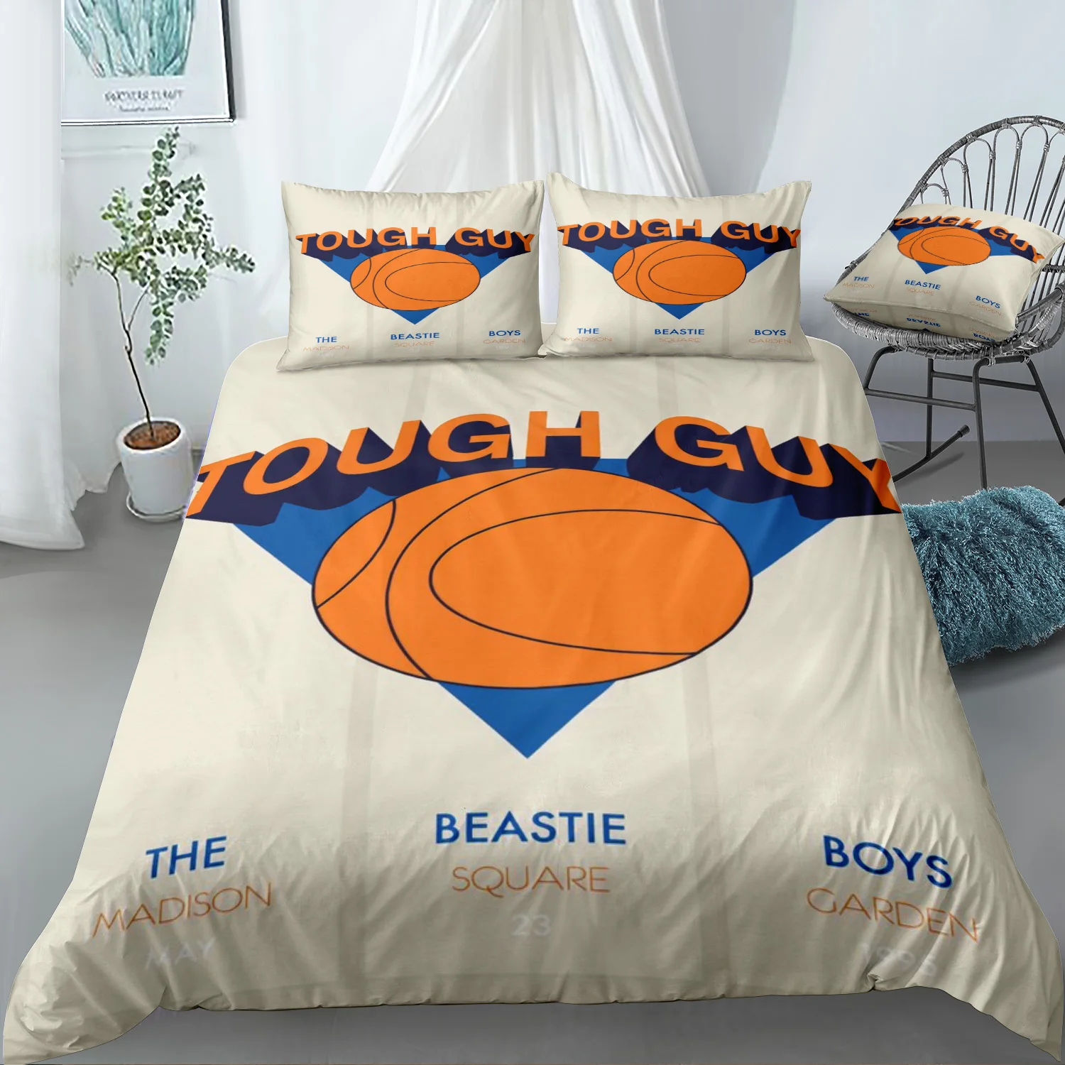 

Basketball Bedding Set for Beastie Boys Tough Guy Bed Linen 3D Printed Teen Adult Bedroom Decor Duvet Cover Set Bed Set