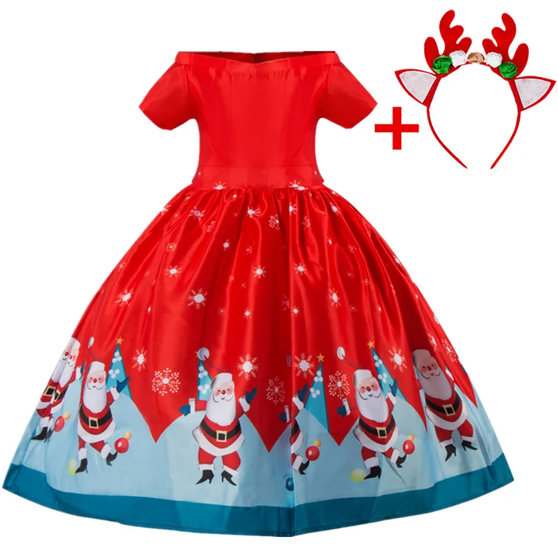 Вечерние платья принцессы для маленьких девочек Рождественский подарок