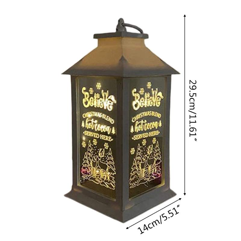 

Christmas Decoration Simulation Portable Lamp Props Night Light Decoration Desk Night Lamp Desktop Ornament for Home