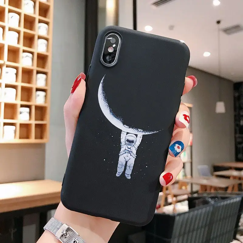 I04 Чехол для телефона YOUVEI для iPhone 5, 6, 6 S, 7, 7 Plus, 8, 8 Plus, X, XR, XS Max, милый силиконовый чехол с рисунком Луны, чехол для iPhone 7 - Цвет: I04