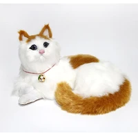 real like artificial cat model make sounds home decoration crafts display artificial animals cute birthday present