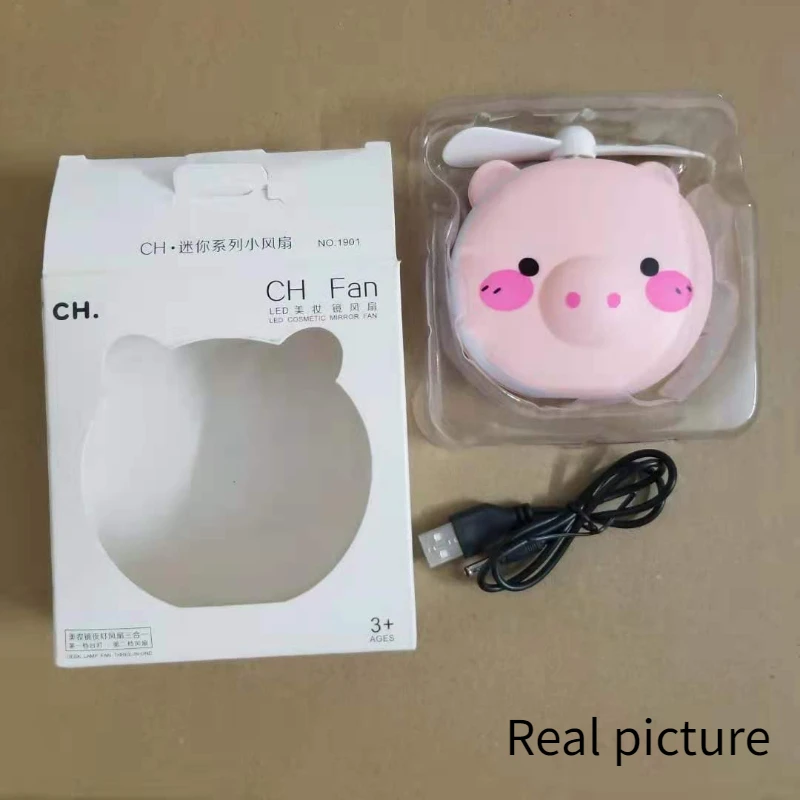 Маленькая ночная лампа в виде мультяшной розовой свиньи портативный маленький