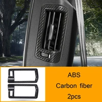 abs carbon fibre for volvo xc60 2018 2019 accessories auto rear b pillar air outlet panel decoration cover trim car styling 2pcs