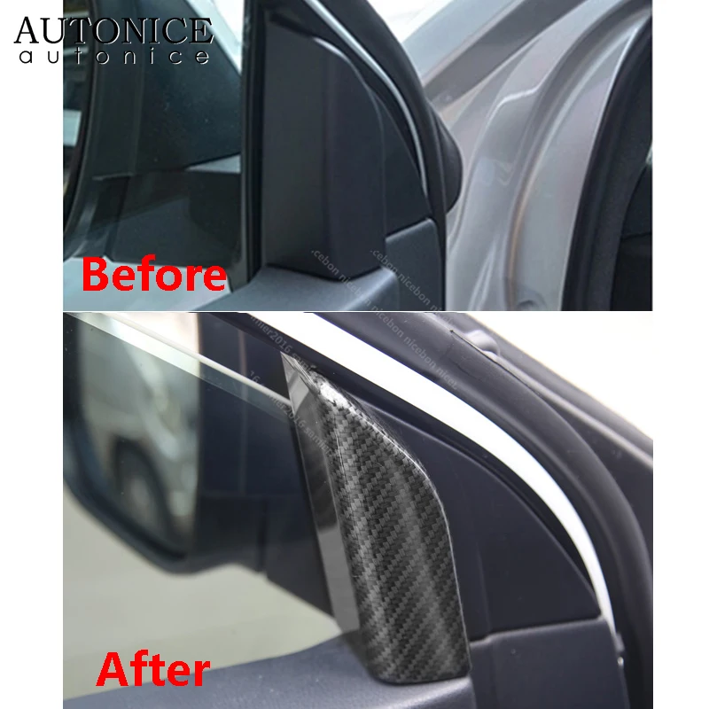 Цветная треугольная крышка из углеродного волокна для передней двери и