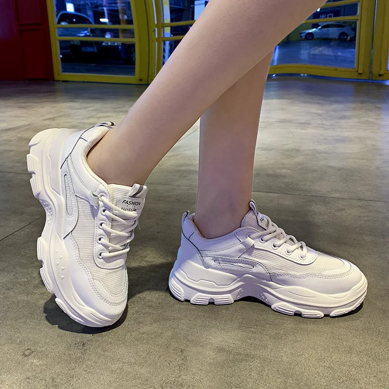 Женская Повседневная обувь Сезон весна Дышащие женские кроссовки Basket Femme