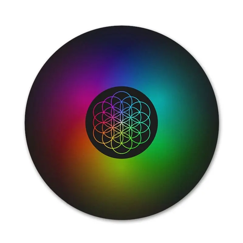 58mm Coldplay logo Brooch Pin Cosplay Badge Accessories For Clothes Backpack Decoration Gift | Дом и сад