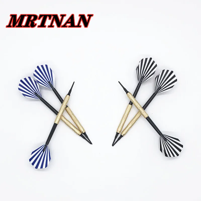 

High quality professional 3 pieces/set of darts hot sale 14g soft dart brass darts body indoor professional dart throwing game