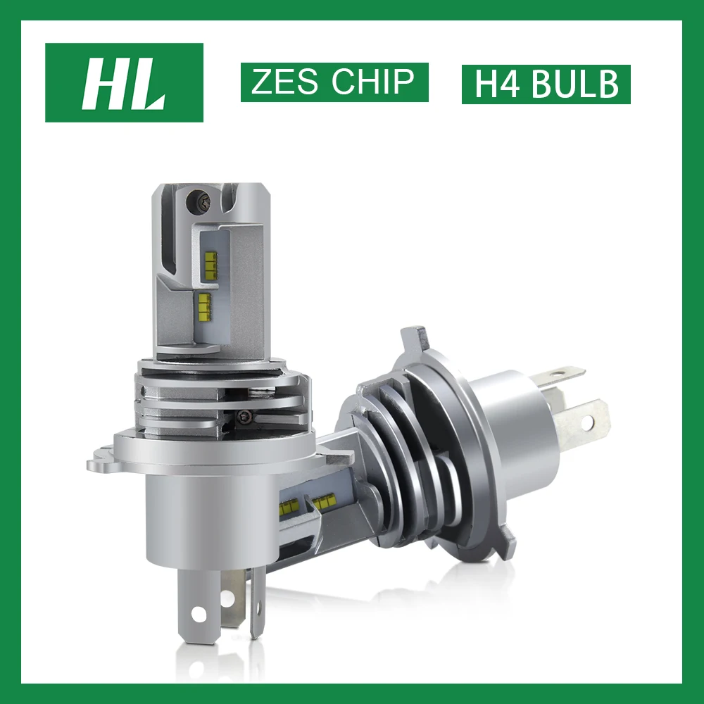 

/HL H4 LED Motorcycle Headlight Bulb LED H4 Car Light Hi/lo Beam Mini Size ZES Chip Super Bright Faro LED Moto Lamp Accessories