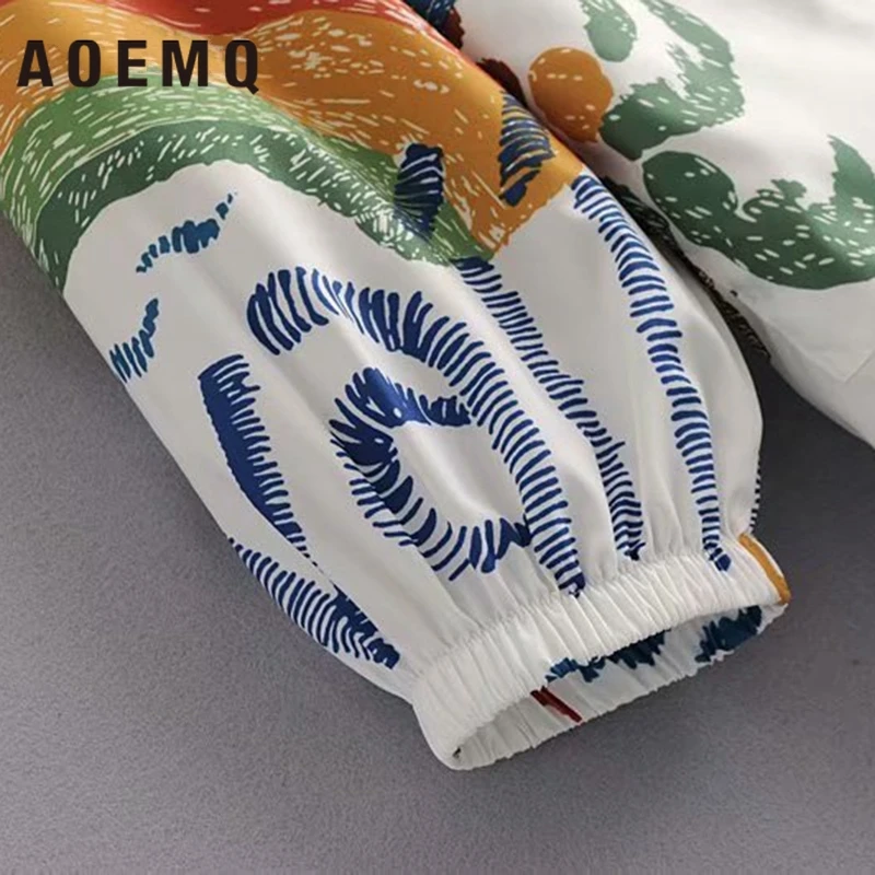 AOEMQ повседневное цветное пальто с принтом, плащ, верхняя одежда на молнии, однобортное непромокаемое пальто с капюшоном, Солнцезащитная одежда для путешествий