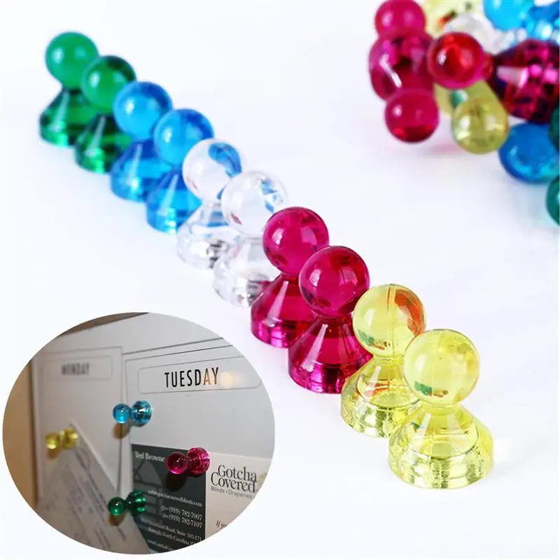 30 шт. Канцелярская кнопка Пластик Неодимовые Магнитные канцелярские кнопки