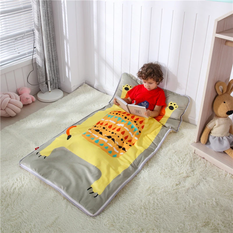 

Cartoon Baby Sleeping Bag Children's Travel Bed In Winter Pure Cotton Children's Anti-kicking Quilt Removable Sleeping Bag