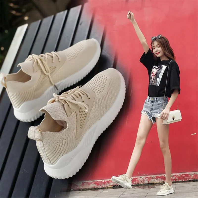 

LAIDILANGTU 2019 New Women Casual Shoes Fashion Breathable Walking Shoes Casual with platform sneakers Women's tenis feminino
