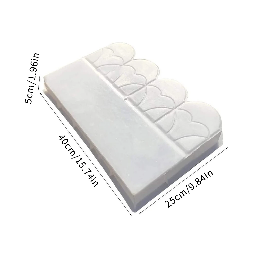 

Quaint Garden Edging Mold DIY Plastic Flowerbed Concrete Mold For Outdoor Lawn Jardin Courtyard Garden Buildings Decoration