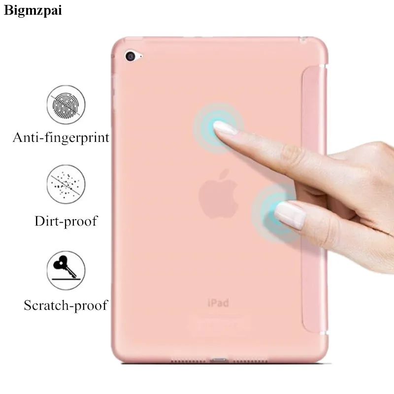 Новый мягкий однотонный чехол для планшета Apple ipad mini 4 Tablet 3 складной Ультра тонкий