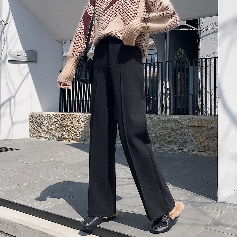 

Real Shot ~ Winter Clothing Woolen Pants Korean Loose Banana