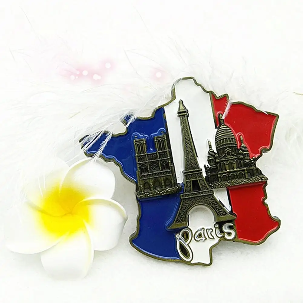 Наклейка на холодильник карта Франции наклейка инновационная 3D туристический