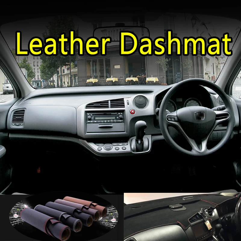 

For honda STREAM G2 RST TS ZS RN6 RN7 RN8 RN9 2006 - 2014 Leather Dashmat Dashboard Cover Dash Mat Carpet Car Styling accessorie