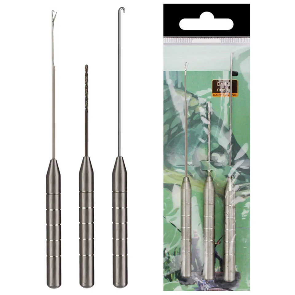 

GOBYGO 3 шт. рыболовные снасти для карпа, приманка, сверло, приманка, игла, ворота, игла для гранулирования волос, Сращивание, инструменты для изг...