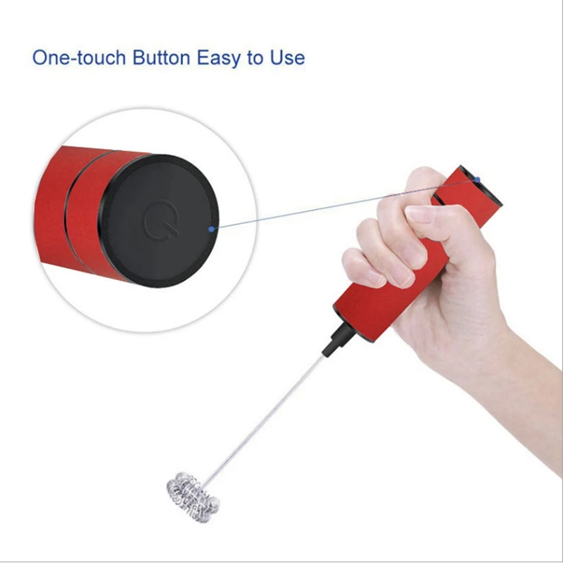 Молокоотсос электрический ручной молочный пенообразователь с двойной головкой