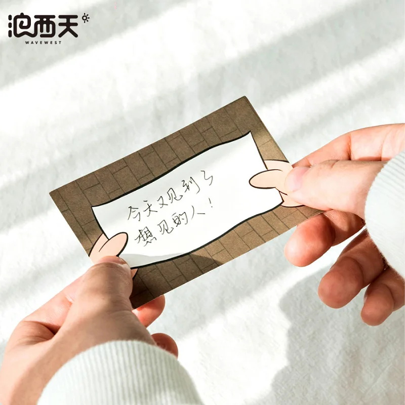 

30sheets/pack Creative ins fresh border hand account note paper Index Memo Pad Bookmarks Cute Scheduler Stickers Kids Stationery