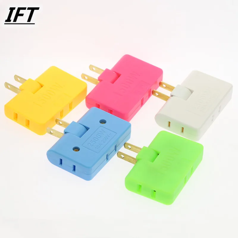 Вилка для США AC 125V 15A 1500W портативная вращающаяся Triporate Power Plug Socket | Обустройство