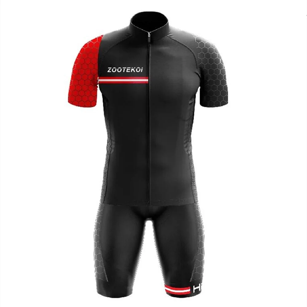 

Zomer Fietsen Jersey Set Zootekoi Korte Mouw Set Maillot Ropa Ciclismo Sneldrogende Mannen Fiets Kleding Mtb Maillot Ciclismo