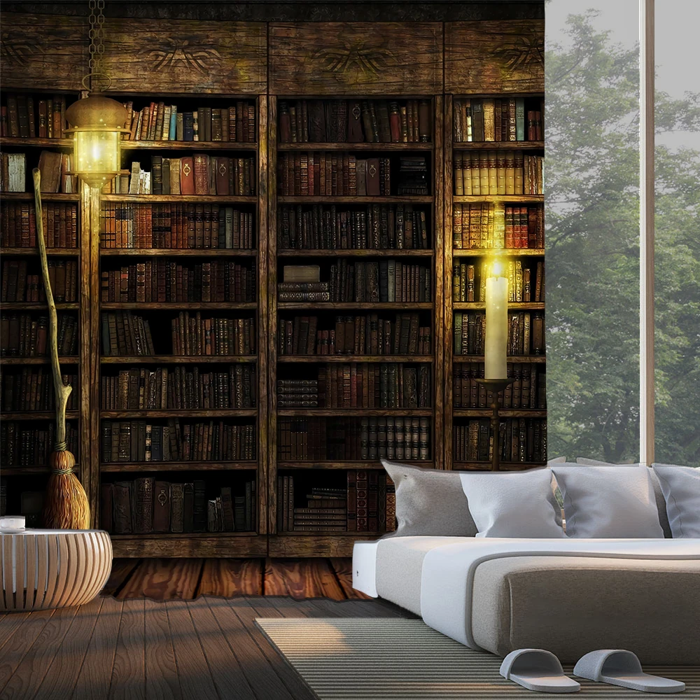 Шторы светонепроницаемые Likurb Magic Wizard в Хогвартсе с 3D принтом одна панель для