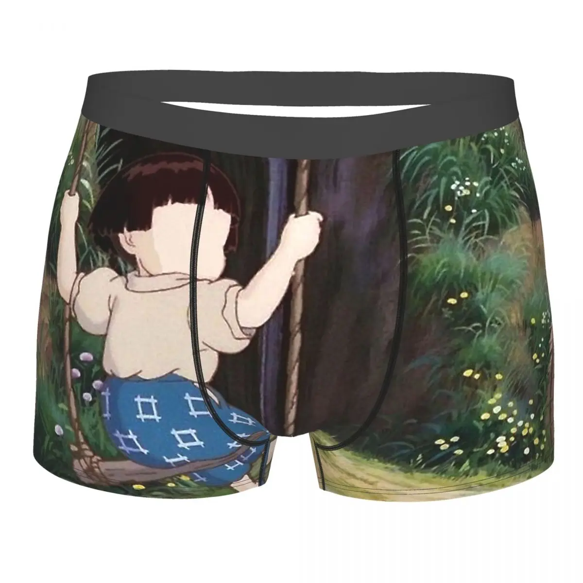 

Princess Mononoke Film Setsuko Swinging Underpants Breathbale Panties Male Underwear Comfortable Shorts Boxer Briefs