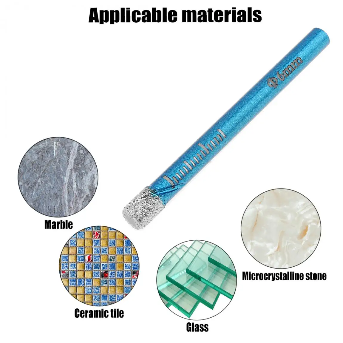 

6MM 8MM 10MM 12MM 14MM 16MM Dry Drill Multifunction Marble Vitrified Brick Granite Glass Dryer Open Hole