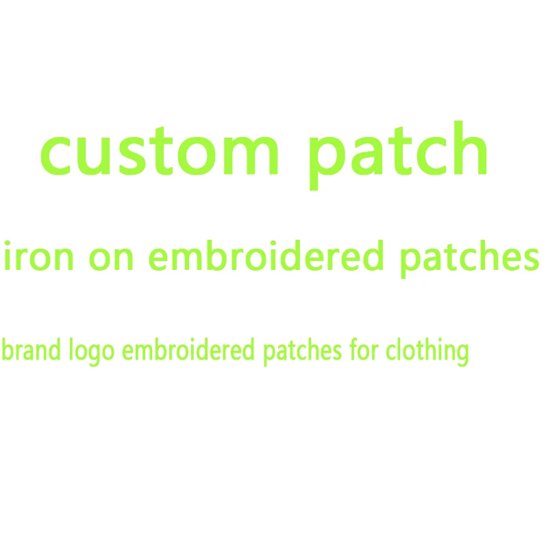 

custom embroidered patch iron on patches for clothing brand logo patch parches stickers for clothes stripes brand patch applique