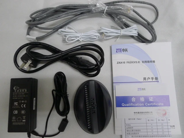 Оптическая сеть Z TE ZXA10 F620 GPON ONU с 4 портами ethernet 2 голосовыми и входом