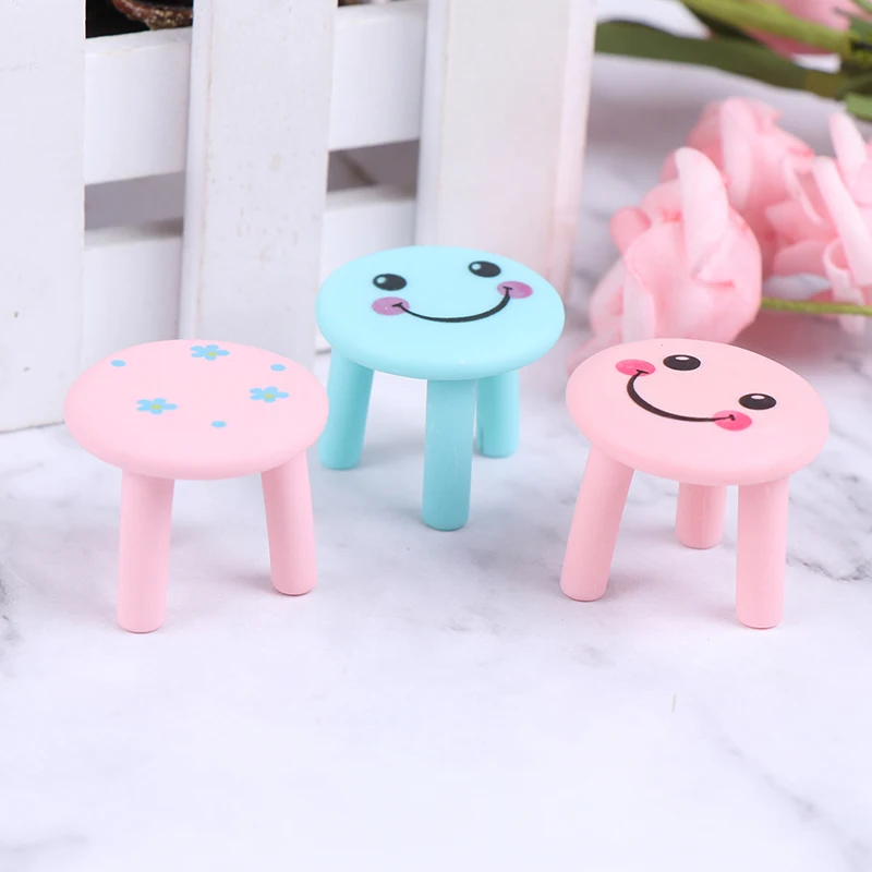 Новый 1:12 кукольный домик миниатюрная мебель стул круглое сиденье для куклы дом