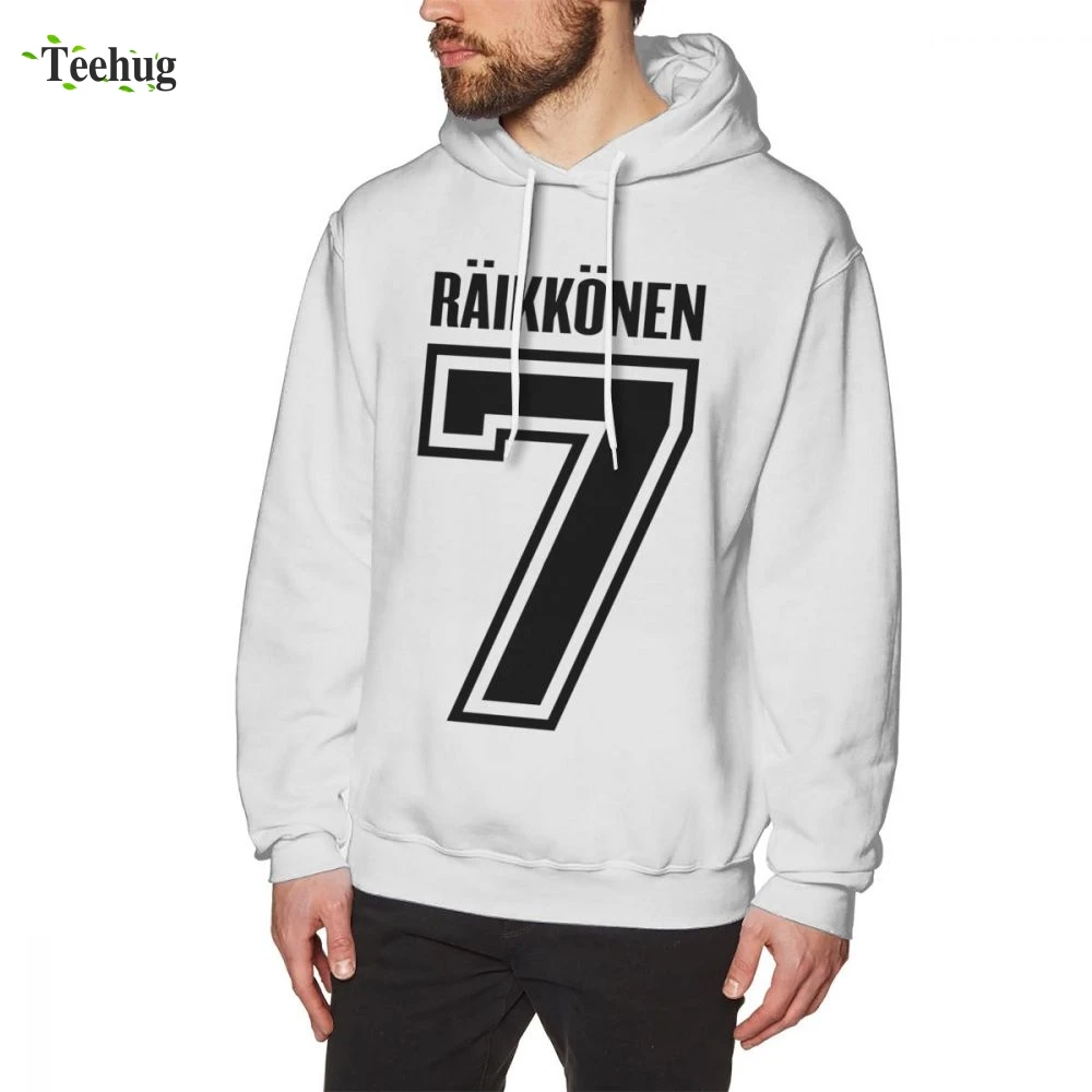 

Sweatshirt Unisex Racing Motor Car Hoodies Kimi RaikkonenVintage Style Fashionable Pure Cotton