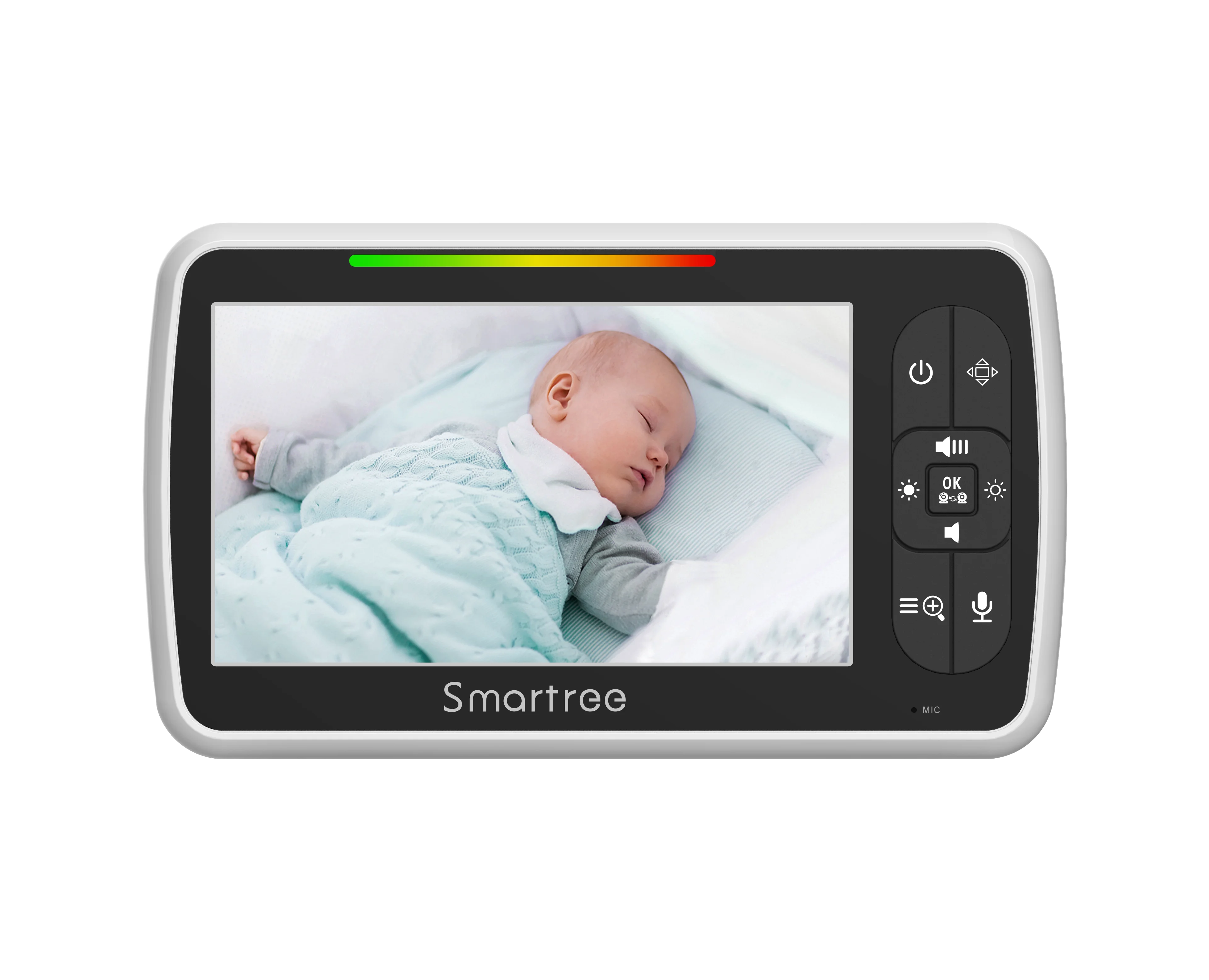 5-дюймовый Lullabies Mboss видеоняня с дистанционным панорамированием и наклоном