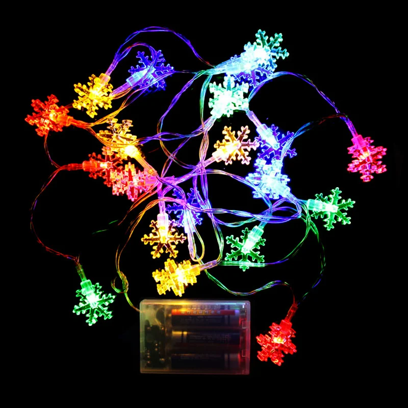 Штепсельная Вилка европейского стандарта, светящаяся гирлянда RGB, рождественские украшения, подарки, СВЕТОДИОДНЫЕ снежинки 4,5 метра