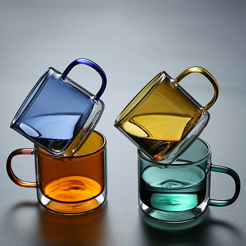 

Christmas 2022 Cup Glass Drinkware Mugs Tea Cups Double Glasses Milk Blue Wine Coffee Mug Tazas Tasse стакан кружка أواني الشاي