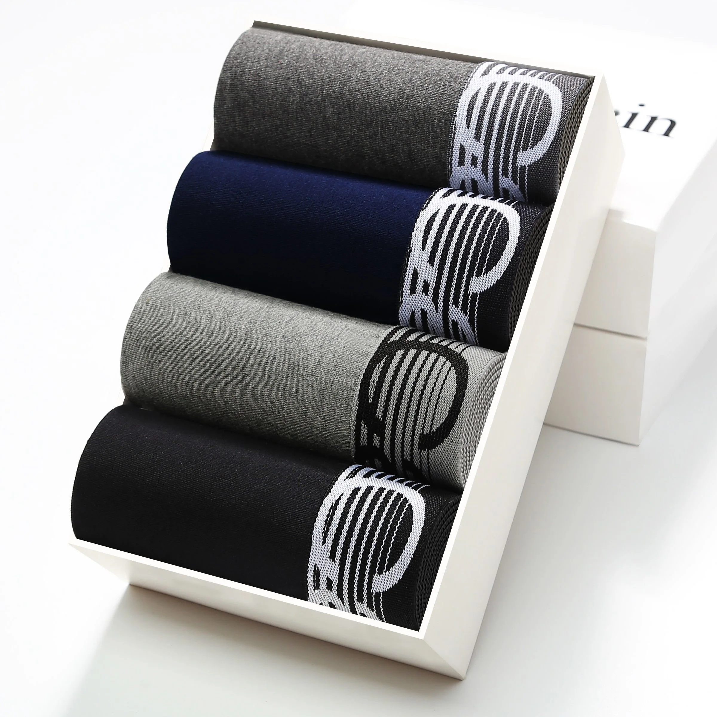 4PCS/Lot 5XL 4XL Men's Boxer Underwear Cotton Boxers Man Breathable Panties Solid Shorts Brand Underpants Cozy Plus Size