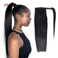 straight brazilian remy human hair wrap around ponytail human hair clip in human hair extensions straight hair for black women