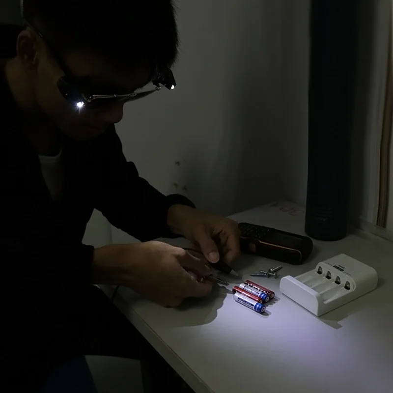 Гибкий светодиодный мини зажим для очков FIF66 2 шт.|Аксессуары очков| |