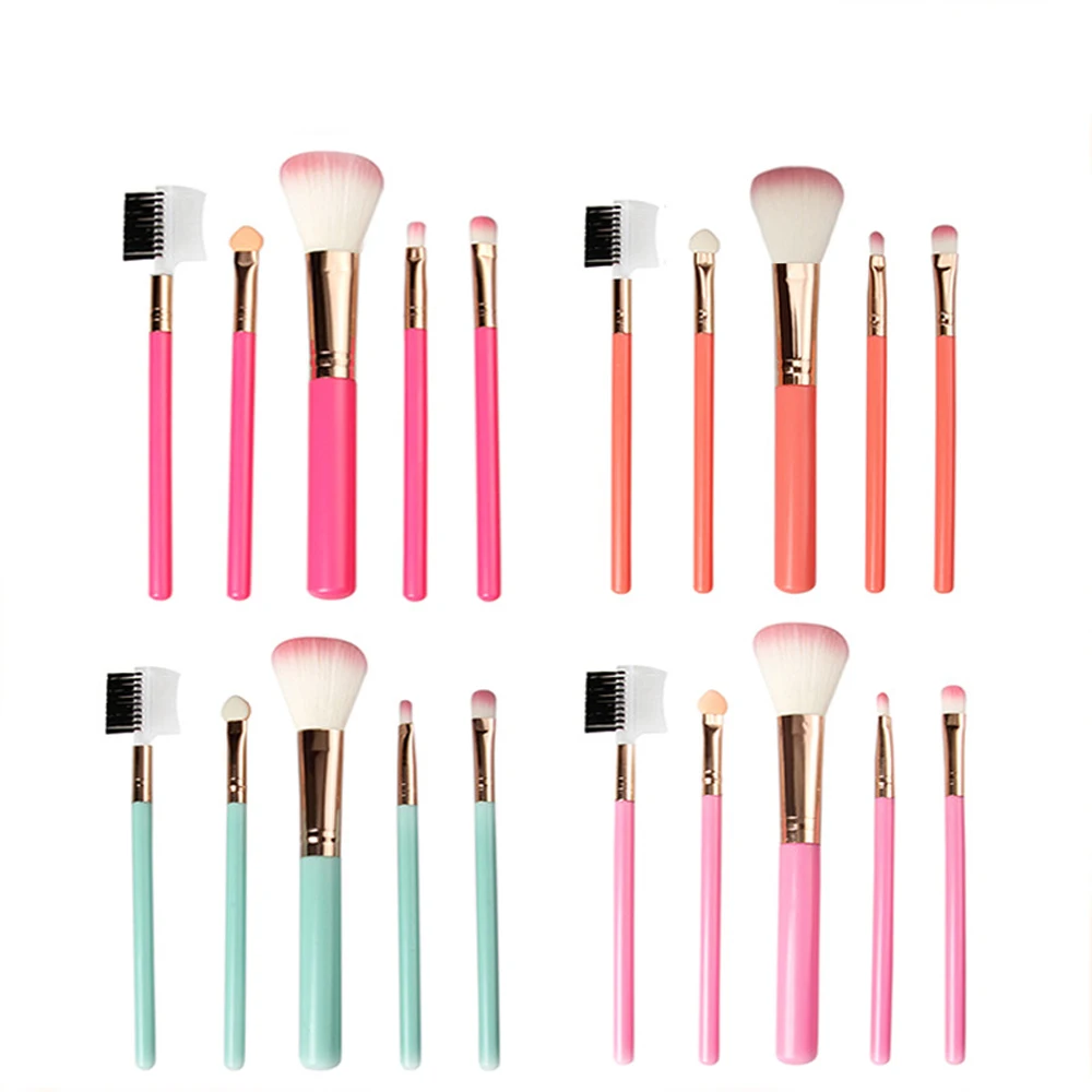 5 шт. профессиональная кисть для румян теней век Кисточки макияжа Тип