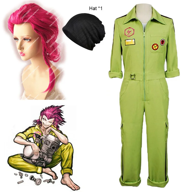 Костюм для косплея Kazuichi Souda Danganronpa 2: Попрощайтесь с отчаянием парик взрослых