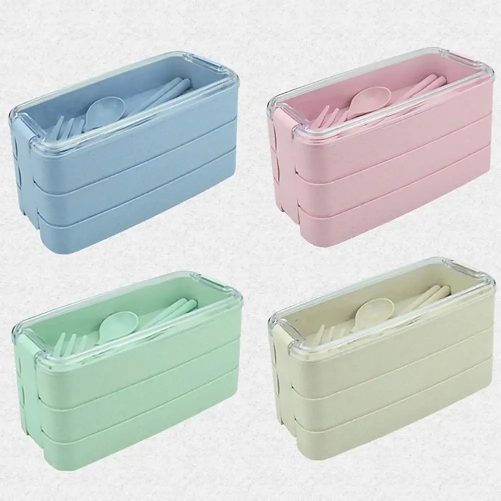 900 мл 3-уровневый бенто изоляционный ящик в ланч-боксах контейнеры с отделениями