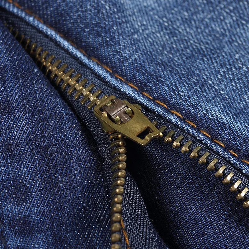 Spring Large Size Jeans Men's Denim Pants Loose Straight Multi Pockets Casual Hip Hop Cargo Blue Trousers Plus Size 30-46