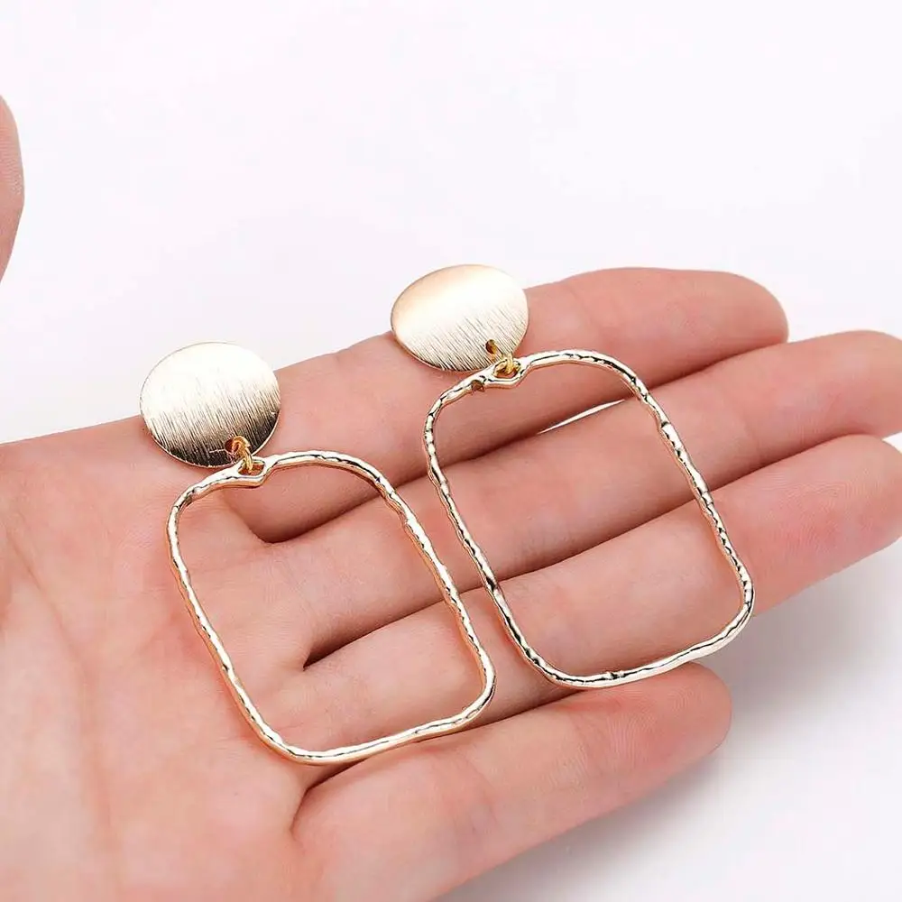 Большие серьги Chandler для женщин и девочек с геометрическим рисунком