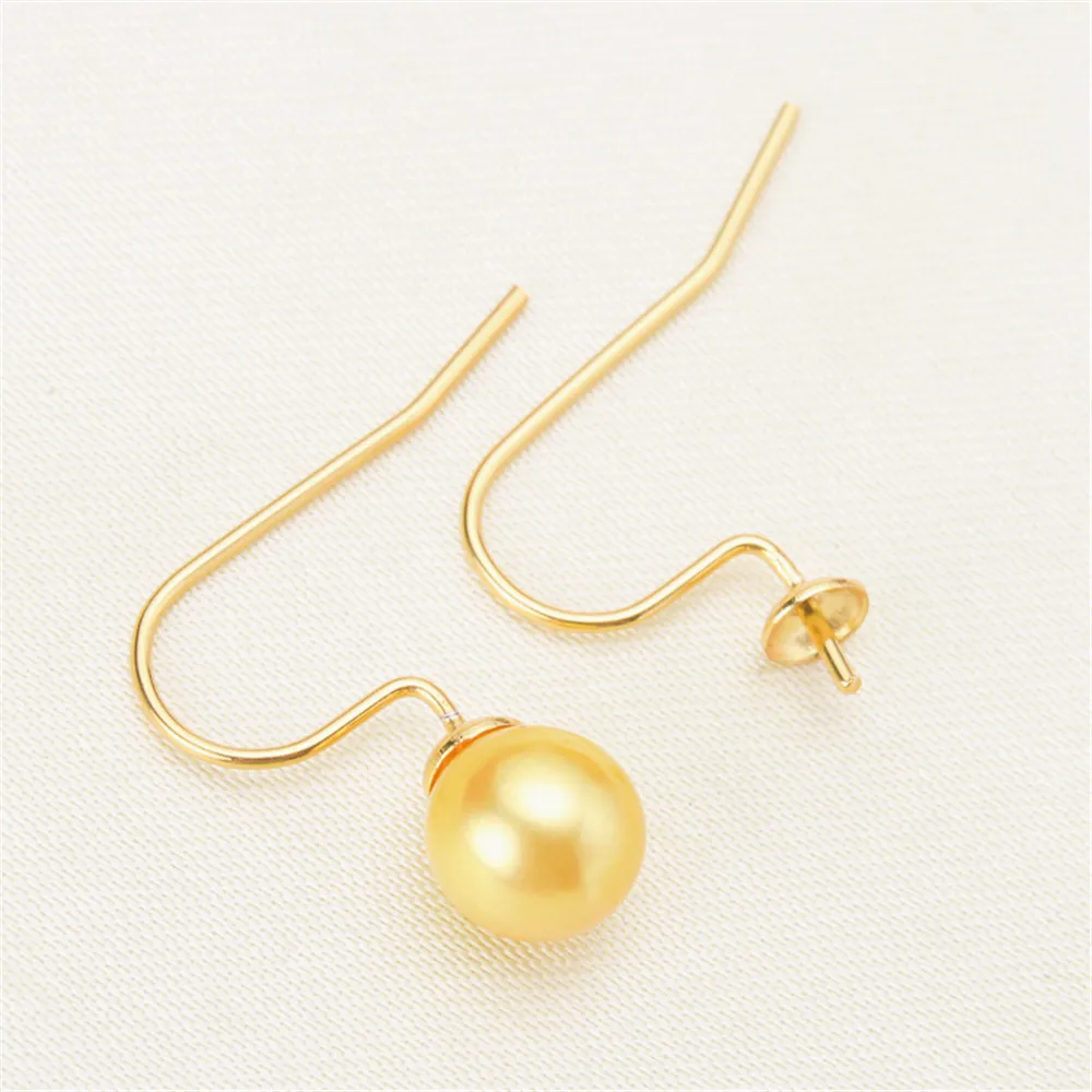 

Plated Silver Earrings Mountings Pearl Ear Wires Earrings Hook Findings Settings for DIY Stud Earrings Jewelry Making Findings