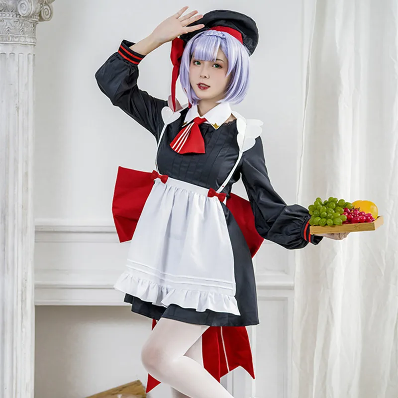 

Customize Genshin Impact Noelle Cosplay Costume Women Unhonored Flower Maid of The Knights Full Dress Princess Dress