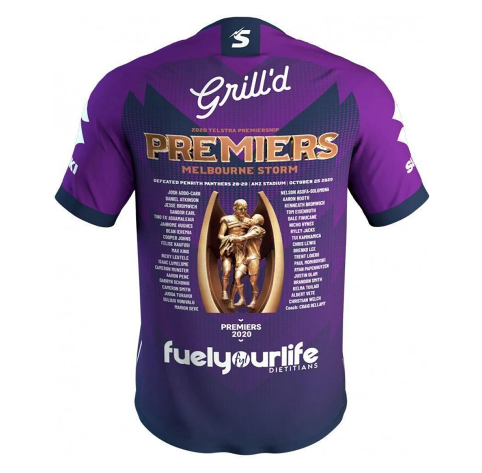 

2020 Melbourne Storms Premiers Jersey Rugby Jersey Sport Shirt S-5XL