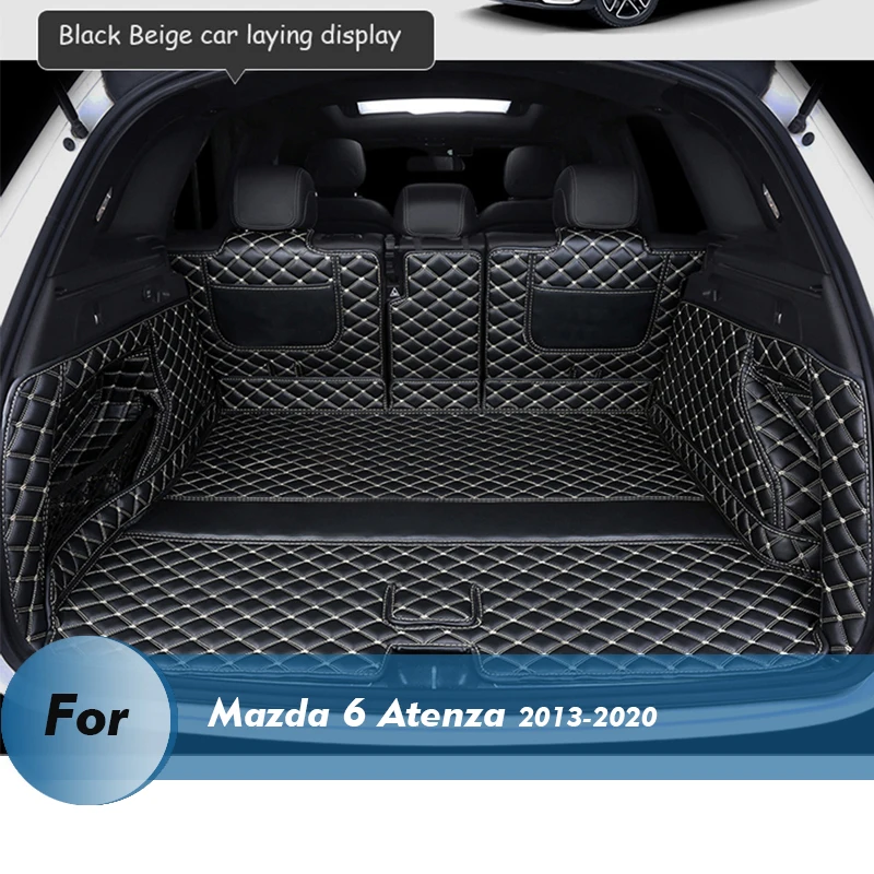 

Only bottom mat Leather Car Trunk Mat For Mazda 6 Atenza 2013-2020 Cargo Liner Accessories Interior Boot